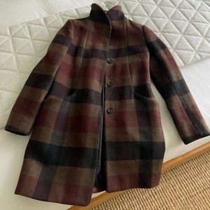 Wilfred cocoon coat (checker pattern, size small)